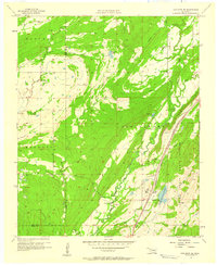 1957 Map of Coalgate SE, Atoka County, OK — High-Res | Pastmaps